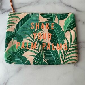 Stella & Dot Shake Your Palm Palms clutch/pouch